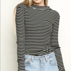 Brandy Melville Striped Turtleneck